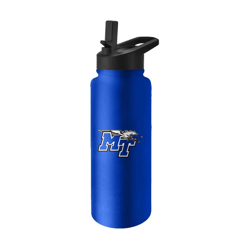 MTSU Quencher Logo Flip Top Water Bottle