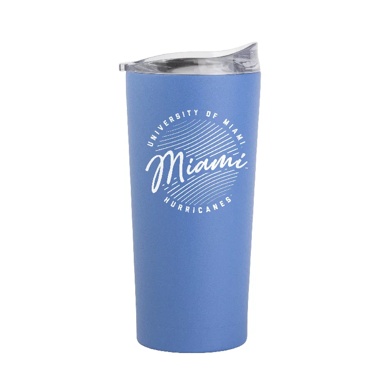 Miami 20oz Retro Script Arctic Powder Coat Tumbler