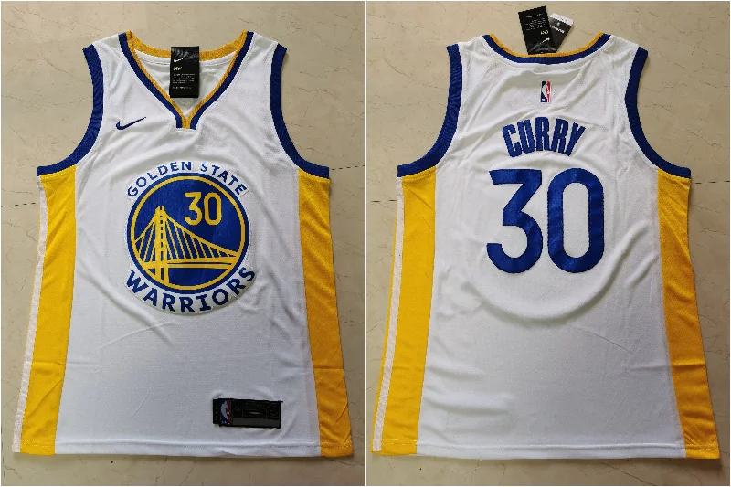 Warriors 30 Stephen Curry White Swingman Basketball Jersey