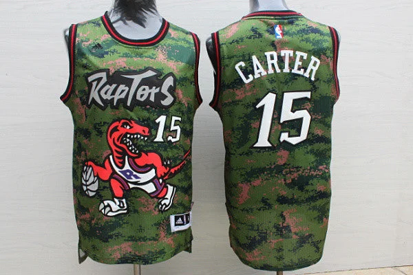 Raptors 15 Vince Carter Camo Swingman Basketball Jersey