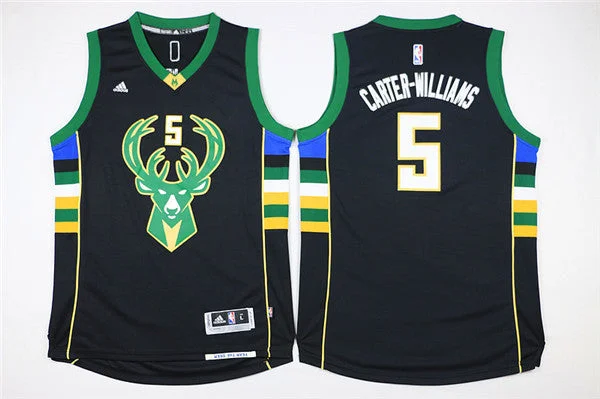 Bucks 5 Michael Carter-Williams Black Swingman Basketball Jersey