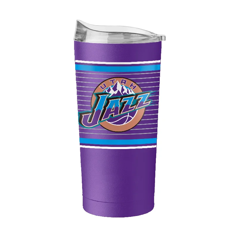 Utah Jazz 20oz Retro Stripe Powder Coat Tumbler