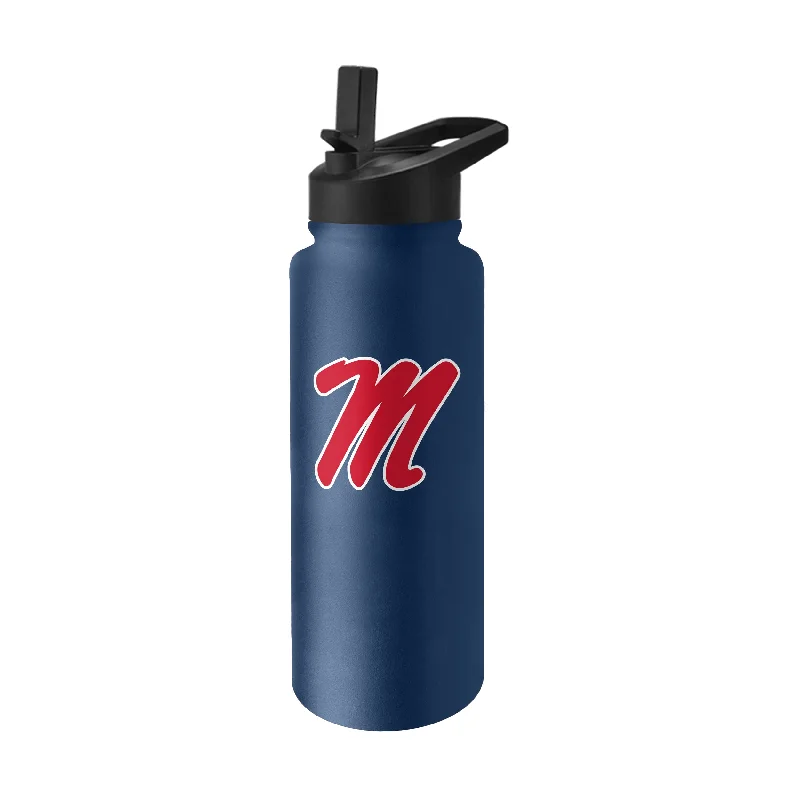 Ole Miss Logo 34 oz Quencher Stainless Bottle