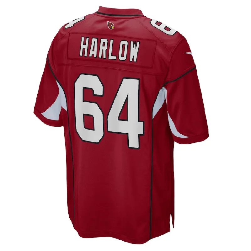 A.Cardinal #64 Sean Harlow Cardinal Game Jersey Stitched American Football Jerseys