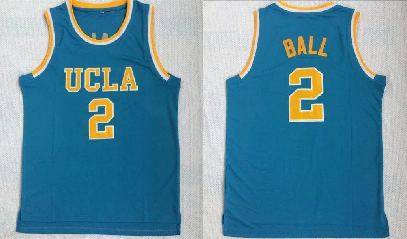 UCLA Bruins 2 Lonzo Ball Blue College Basketball Basketball Jersey