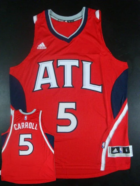 Hawks 5 Demarre Carroll Red New Revolution 30 Basketball Jersey