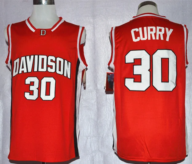 Davidson Wildcats Stephen Curry Red College Basketball Jersey