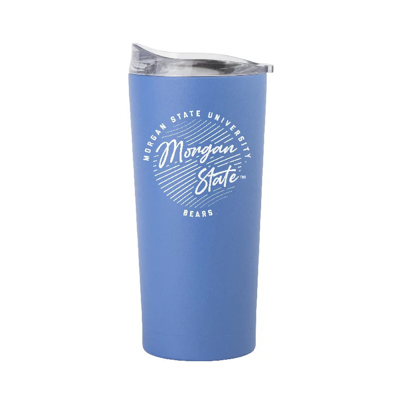 Morgan State 20oz Retro Script Arctic Powder Coat Tumbler