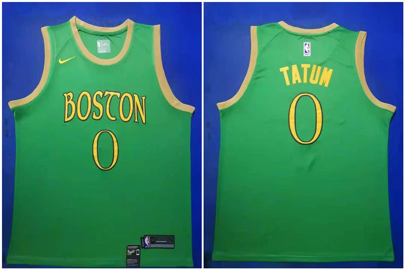 Celtics 0 Jayson Tatum Green 2019-20 City Edition Swingman Basketball Jersey