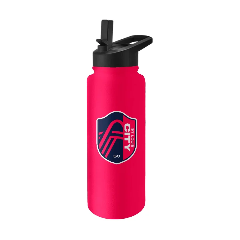 St Louis City SC Logo 34 oz Quencher Stainless Bottle