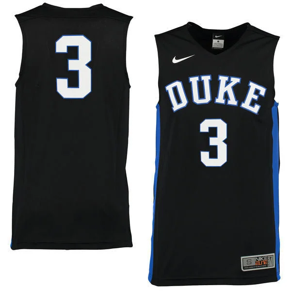 Duke Blue Devils #3 Black Basketball College Basketball Jersey