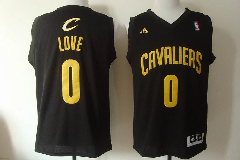 Cavaliers 0 Love Black New Revolution 30 Basketball Jerseys