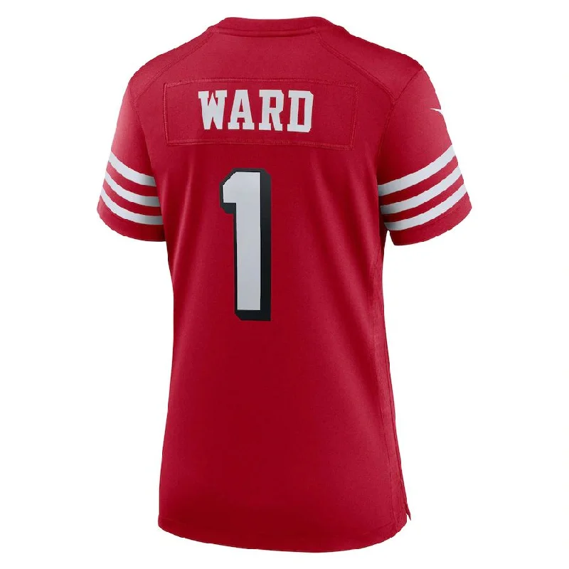 SF.49ers #1 Jimmie Ward Scarlet Alternate Game Jersey Stitched American Football Jerseys