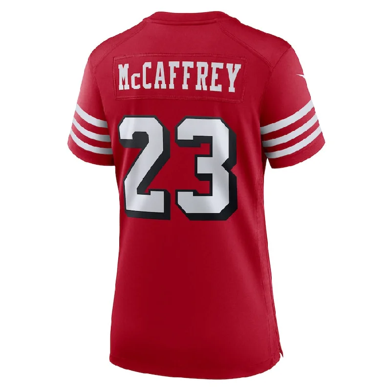 SF.49ers #23 Christian McCaffrey Scarlet Alternate Game Player Jersey Stitched American Football Jerseys