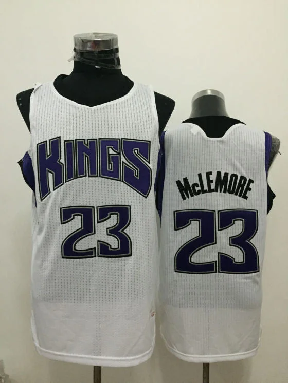 Kings 23 McLemore White New Revolution 30 Basketball Jerseys