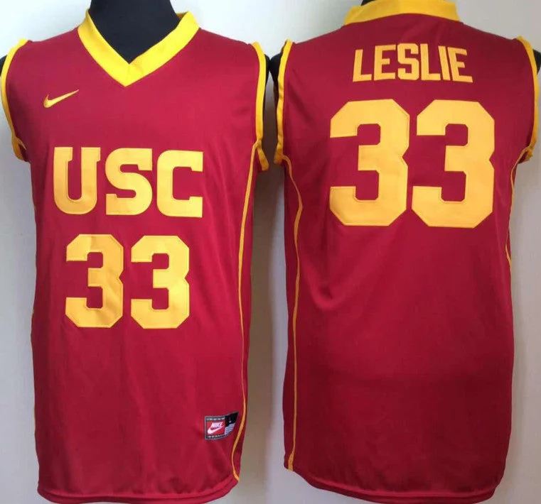 USC Trojans 33 Lisa Leslie Red College Basketball Basketball Jersey