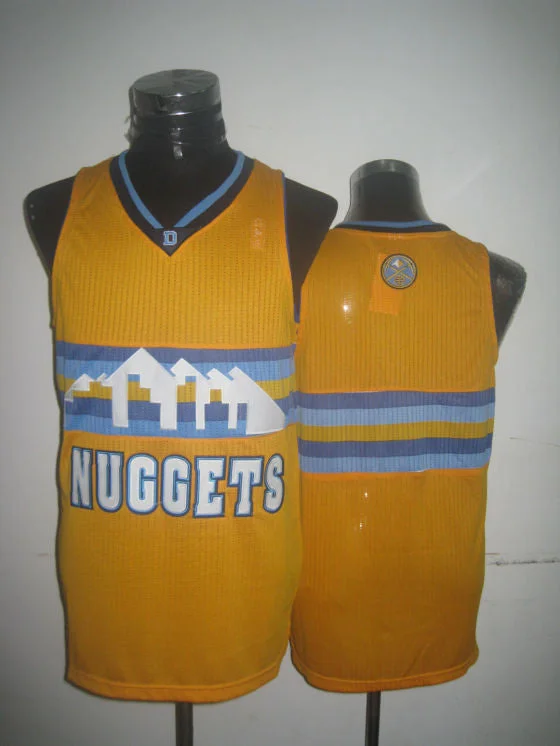 Nuggets Blank Yellow New Revolution 30 Basketball Jerseys