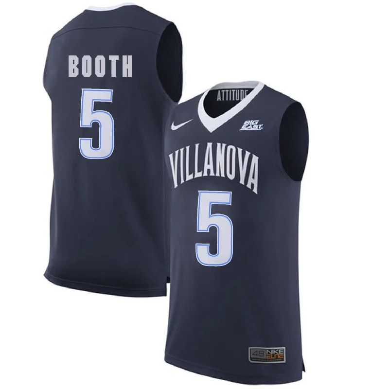 Villanova Wildcats 5 Phil Booth Navy College Basketball Elite Basketball Jersey