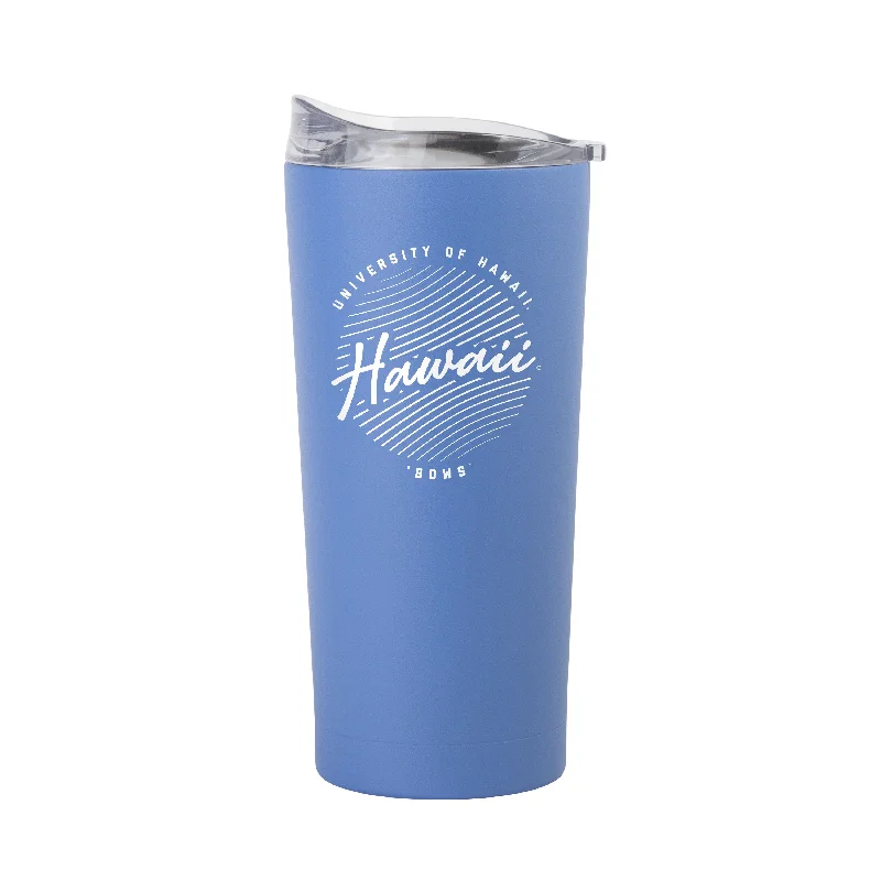 Hawaii 20oz Retro Script Arctic Powder Coat Tumbler