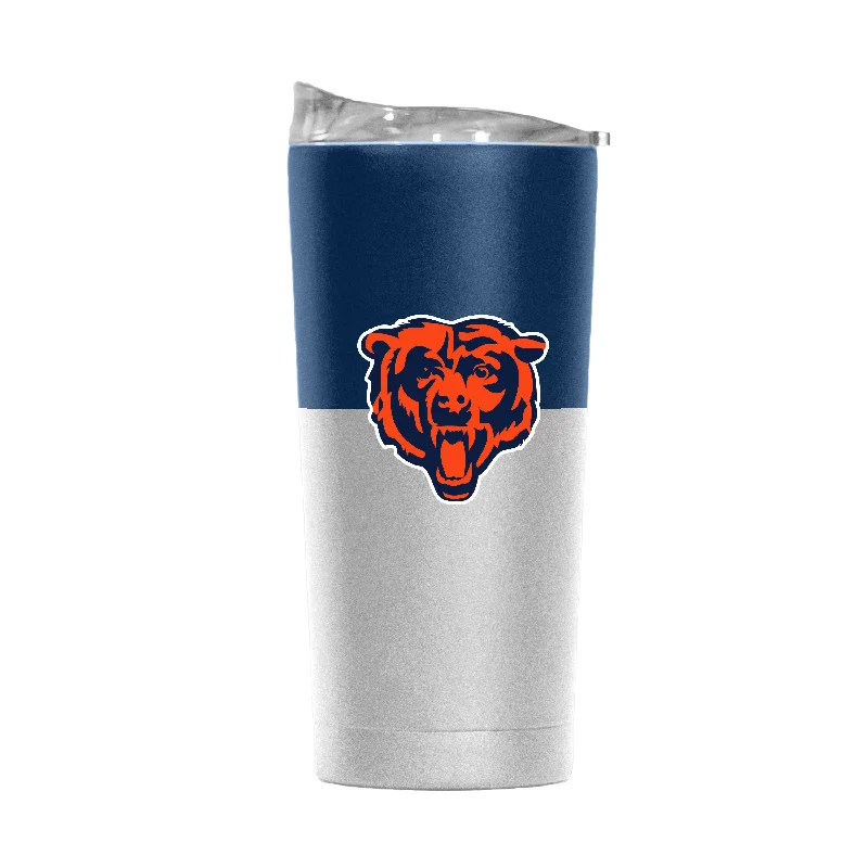 Chicago Bears 20oz Colorblock White Powder Coat Tumbler