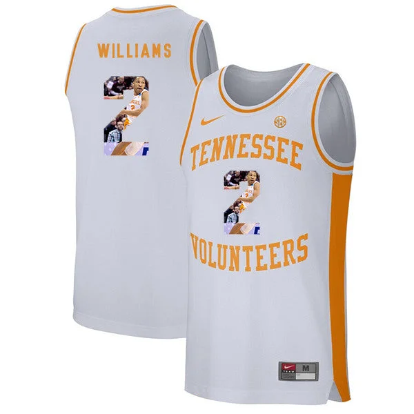 Tennessee Volunteers 2 Grant Williams White Fashion College Basketball Basketball Jersey