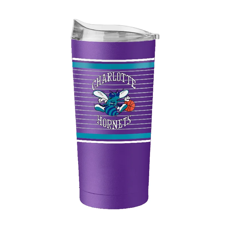 Charlotte Hornets 20oz Retro Stripe Powder Coat Tumbler