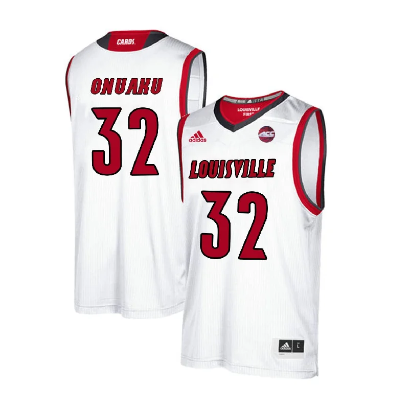 Louisville Cardinals 32 Chinanu Onuaku White College Basketball Basketball Jersey