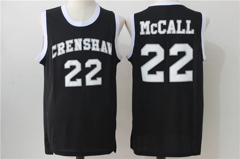 Crenshaw 22 McCall Black Stitched Movie Basketball Jersey