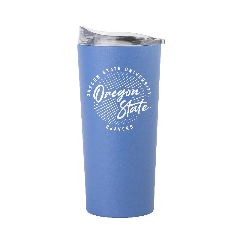 Oregon State 20oz Retro Script Arctic Powder Coat Tumbler