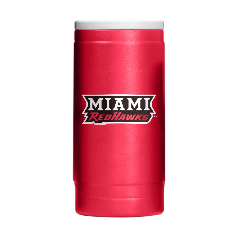 Miami Ohio 12oz Flipside Powder Coat Slim Can Coolie